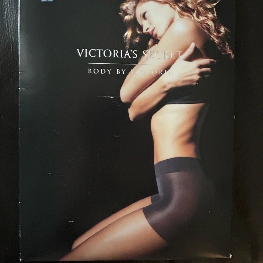 NEW Victoria's Secret Body by Victoria Pantyhose Sz C Nude Control Top Stretch